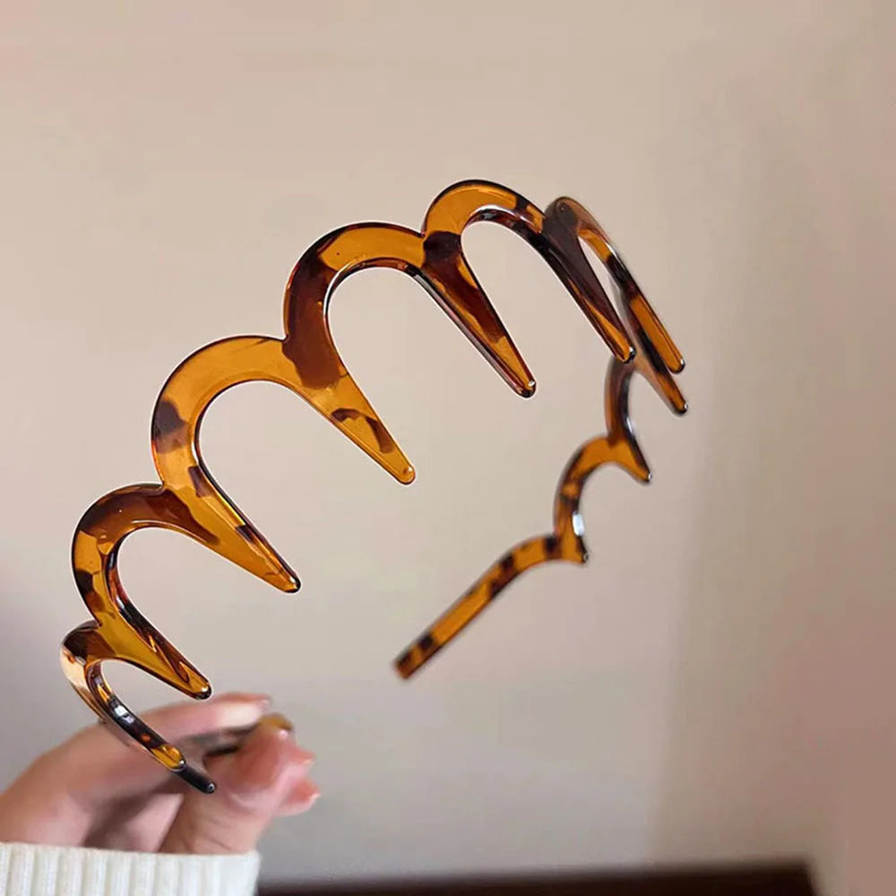 Modisches, sonnenbrillenförmiges Stirnband, rutschfeste Acryl-Haarbänder für Frauen, unsichtbare Haarreifen, festes Stirnband, Haar-Accessoires