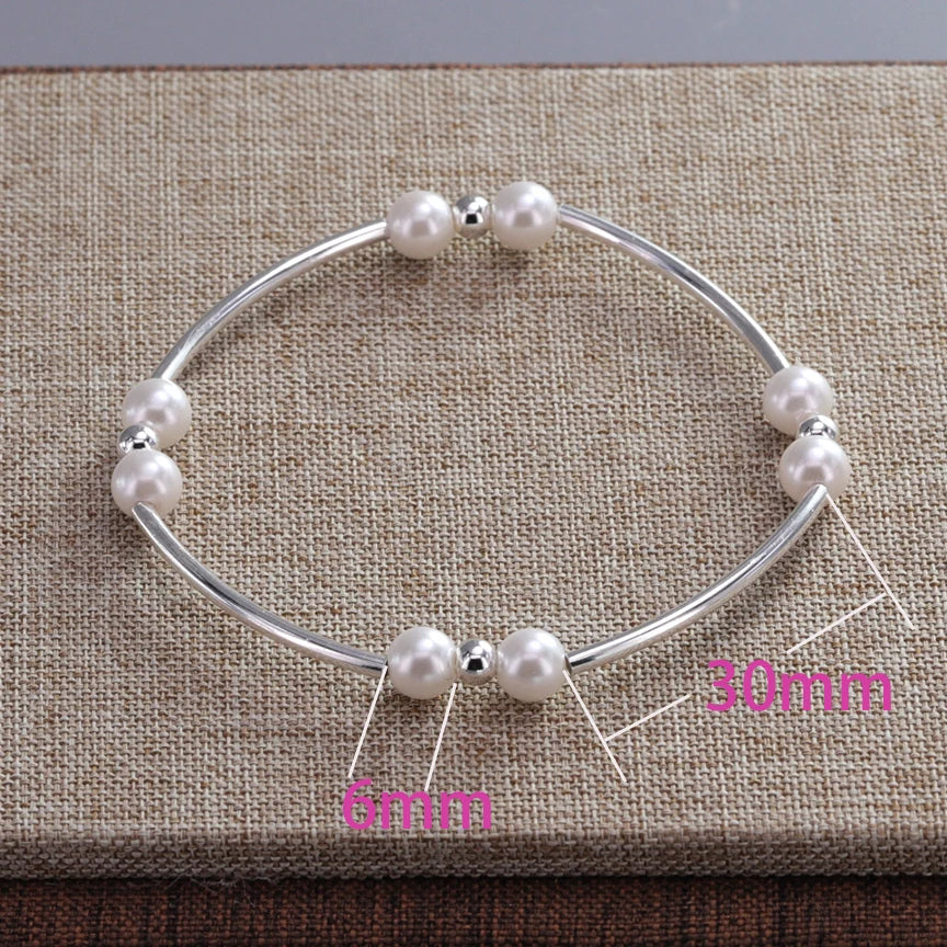 VENTFILLE 925 Sterling Silber Linie Extrem feines Armband für Frauen Liebe Haert Bead Koreanische Ins Süße Schmuck Geschenk Dropshipping