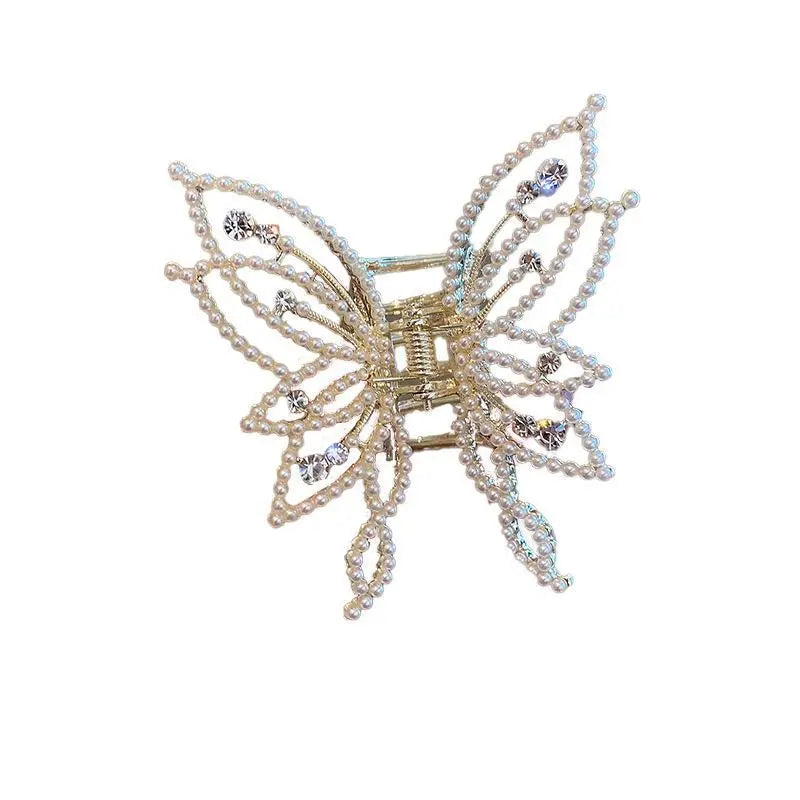 Mode Metall Durchbrochene Haar Klaue Schmetterling Haar Clips für Frauen Mädchen Elegante Pferdeschwanz Klaue Clip Vintage Haarnadel Haar Zubehör