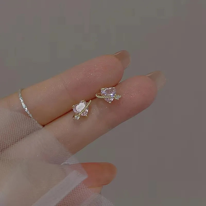 925 Silber Nadel Zirkon Ohrringe Hypoallergen Mode Ohrstecker Weiblichen Anhänger Quaste Anhänger Ohrringe für Frauen Schmuck Geschenk