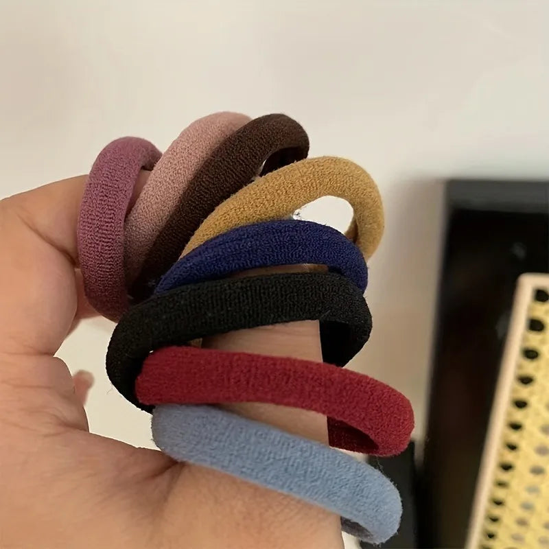 50 Teile/satz Neue Frauen Mädchen Candy Farben Nylon Grundlegende Scrunchie Haar Krawatte Pferdeschwanz Halten Haar Gummibänder Mode Haar Zubehör