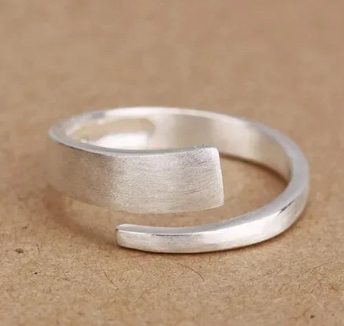 925 Sterling Silber einfache Punk Hohl ringe für Frauen geometrische Mode offen verstellbare handgemachte Party Schmuck Geschenk Allergie