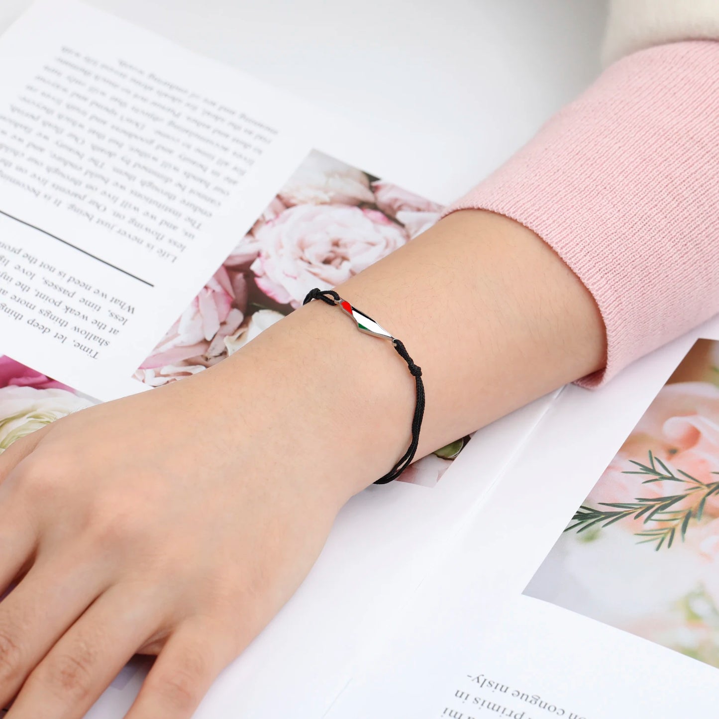 COOLTIME Palästina Karte Charme Frauen Armbänder Edelstahl Einstellbare Doppel Schicht Männer Geographie Armband schmuck Großhandel