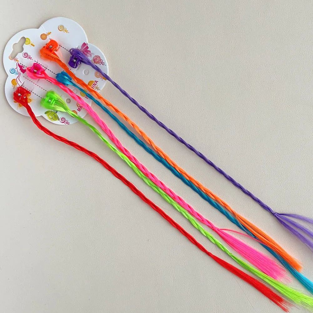 18-teilig für Kinder, bunte Haarverlängerungen mit Haarnadeln, Haarstyling-Zubehör für Kinder, Haarschmuck für Mädchen im Teenageralter