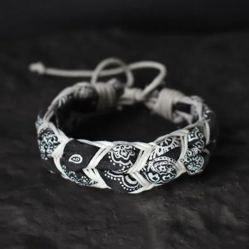 Mehrfarbige Vintage Ethnische Muster Seil Gewebte Armbänder für Frauen Männer Geflochtene Pulsera Männlich Femme Homme Geschenk Großhandel Schmuck