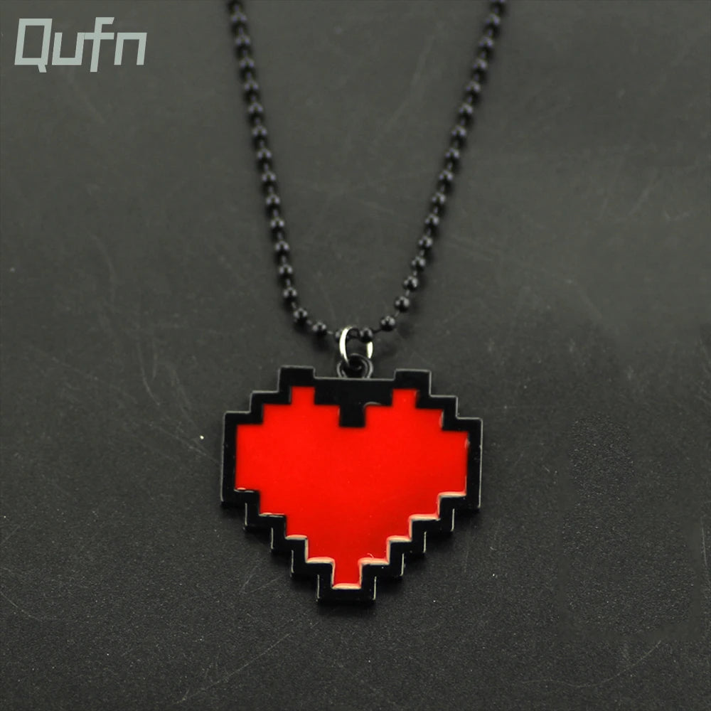 Mode Halsketten Spiel Undertale Papyrus Sans Frisk Tapferkeit LIEBE Herz Halskette Anhänger Link Kette Frauen Schmuck Zubehör