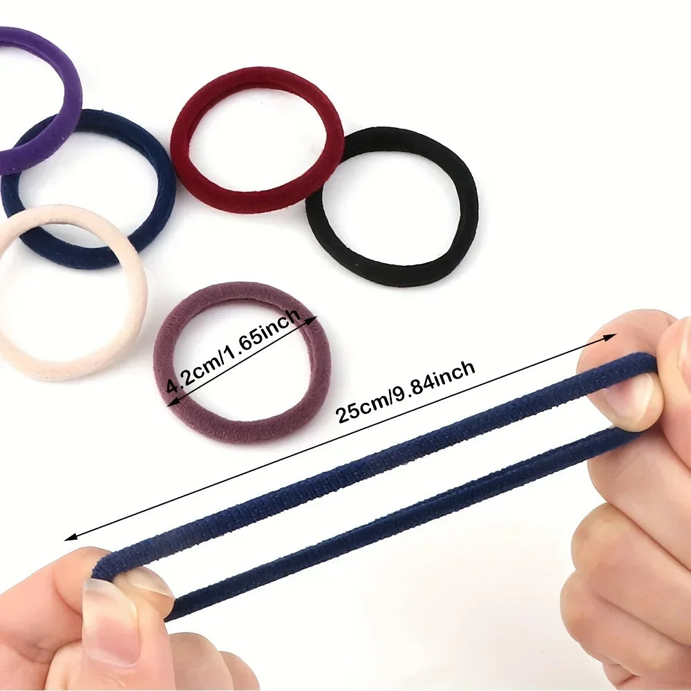 50/100 Stück weiche elastische Haargummis Haarbänder dekorative Haar-Accessoires-Set für Babys
