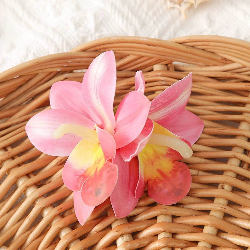 AWAYTR Böhmen Canna Blumen Kleine Haarspangen Hawaii Brautblumen Haarspangen Haarnadeln Haarspange für Hochzeit Haarschmuck