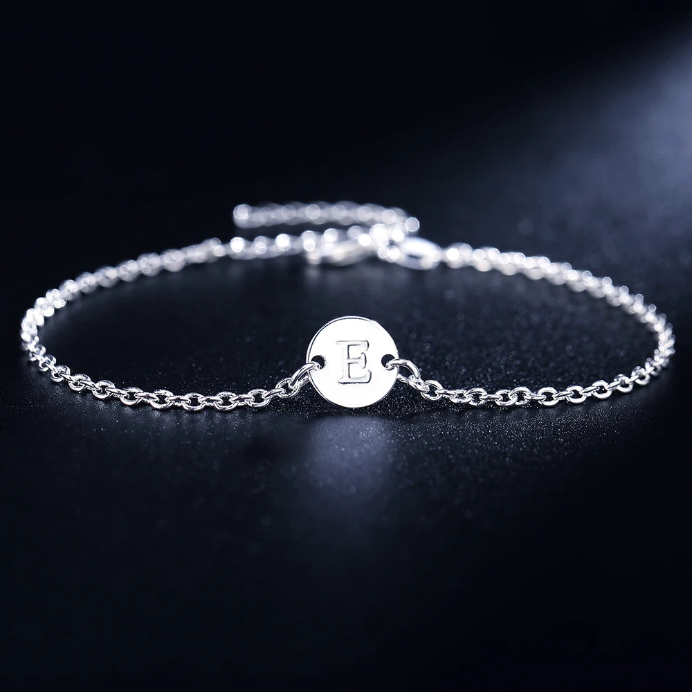 Neue trend 925 sterling Silber 25 brief karten Kette Armbänder für Frauen Mode hochzeit Partei edlen Schmuck Weihnachten Geschenke
