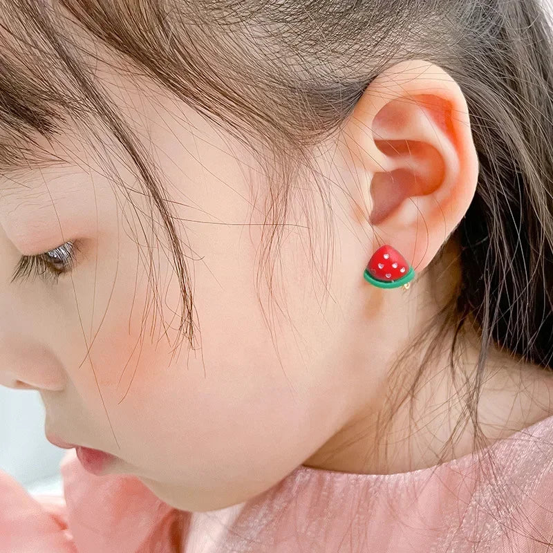 Neue 10 stücke Nette Mädchen Ohrringe Ohr Clip Kein Ohr Loch Blume Ohrringe Kinder Prinzessin Mädchen Geburtstag Geschenke Kinder Zubehör