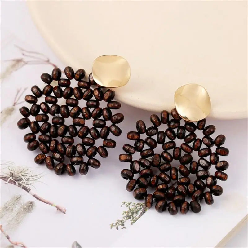 Bohemian Quaste Ohrringe Frauen Runde Große Vintage Ohrringe Ethnische Boho Quaste Lange Baumeln Ohrringe Schmuck Geschenke