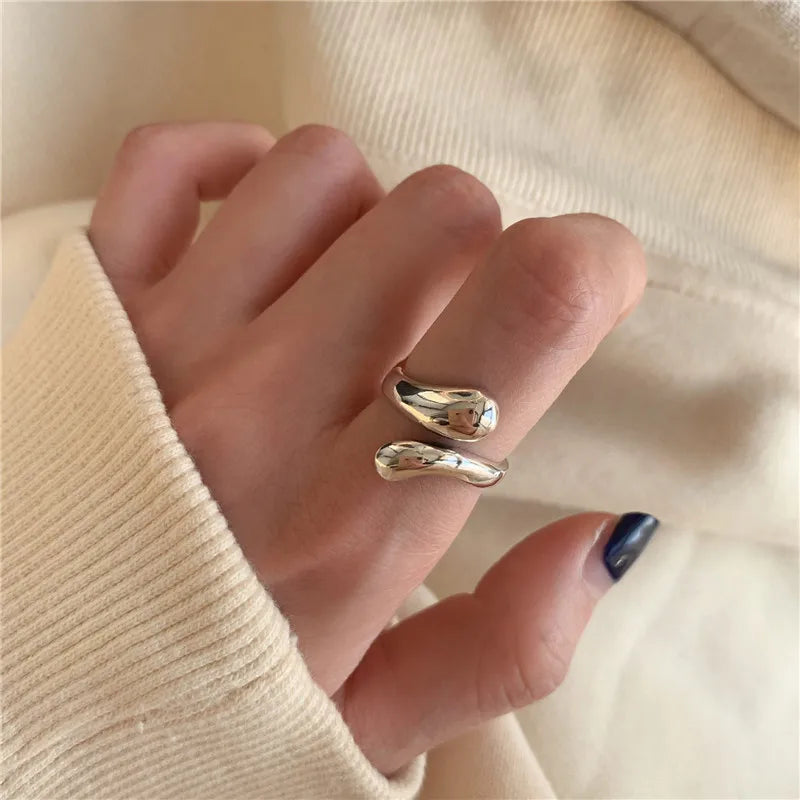 KOTiK Neue Design Seestern Perle Ring Form Gold Farbe Einstellbare Ringe Für Frauen Koreanische Mode Schmuck Party Luxus Zubehör