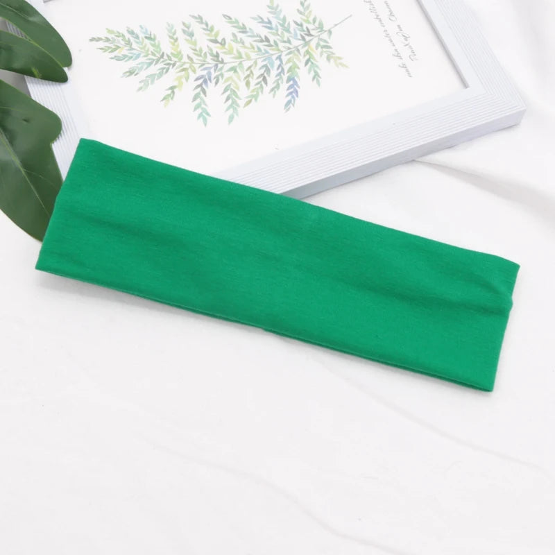 Elastisches Baumwoll-Haarband, modische Stirnbänder für Damen und Herren, solide Laufen, Fitness, Yoga, Haarbänder, Stretch, Make-up, Haar-Accessoires