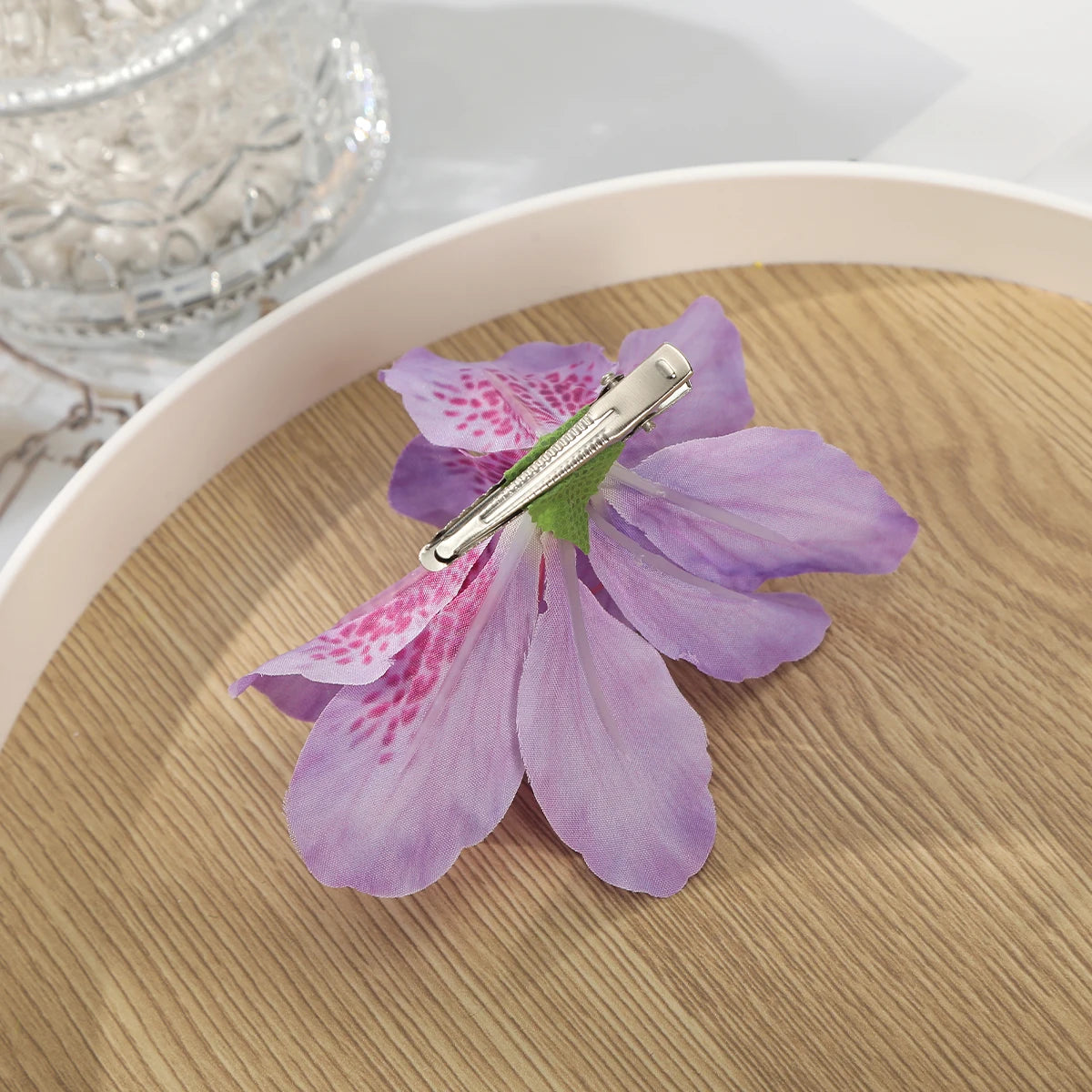 AWAYTR Böhmen Canna Blumen Kleine Haarspangen Hawaii Brautblumen Haarspangen Haarnadeln Haarspange für Hochzeit Haarschmuck