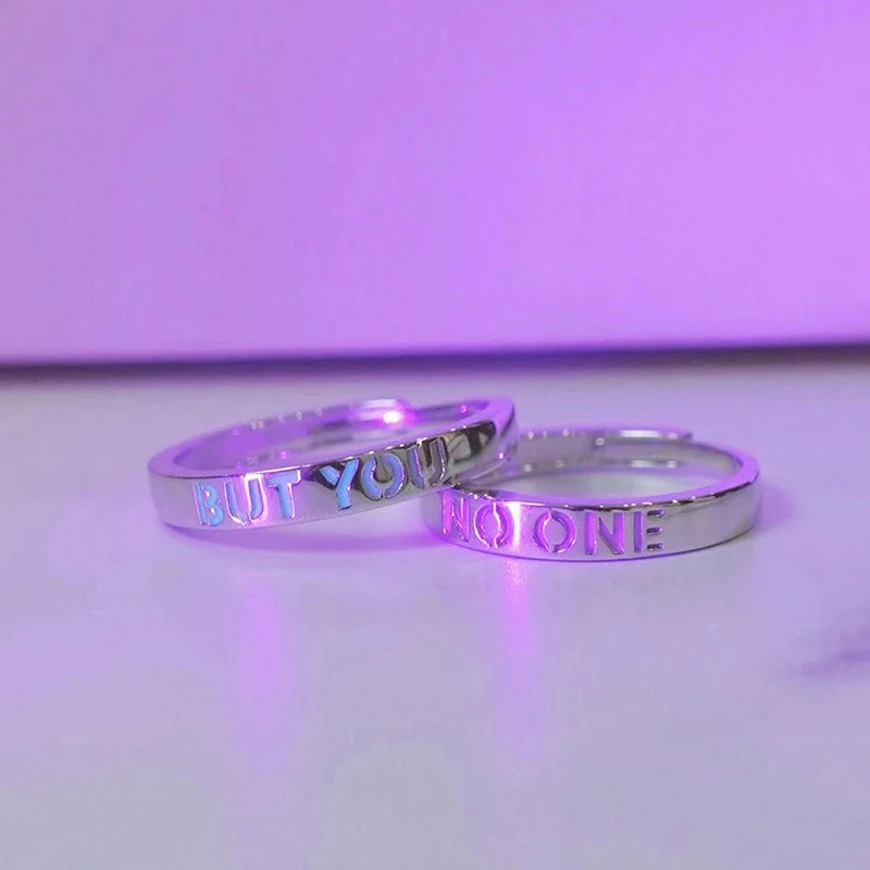 1 paar Mode ABER SIE NICHT EINS Paar Ringe Für Frauen Paar Ring Zubehör Mädchen Einfache Schmuck Geschenk