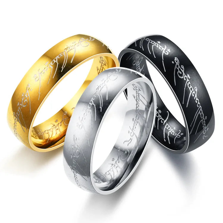 Edelstahl ringe für Männer Mode Ringe exquisite Paare Hochzeit Titan Stahl Saturn Ring für Frauen Schmuck Geschenk