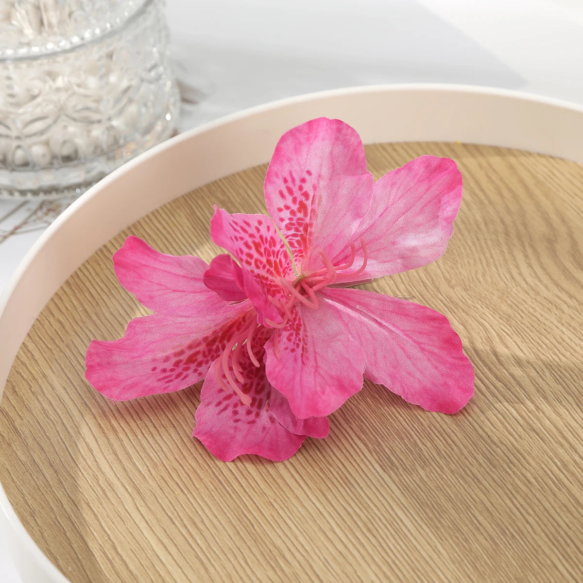 AWAYTR Böhmen Canna Blumen Kleine Haarspangen Hawaii Brautblumen Haarspangen Haarnadeln Haarspange für Hochzeit Haarschmuck