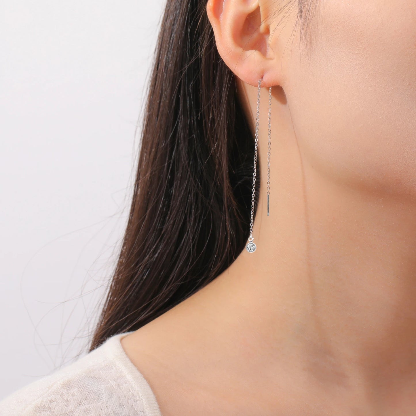 Lucktune Goldfarbene Kette, lange Quaste, Tropfenohrlinie, Edelstahl, Zirkon-Ohrringe für Frauen, Schmuck, Hochzeitsgeschenke, 2025, neu