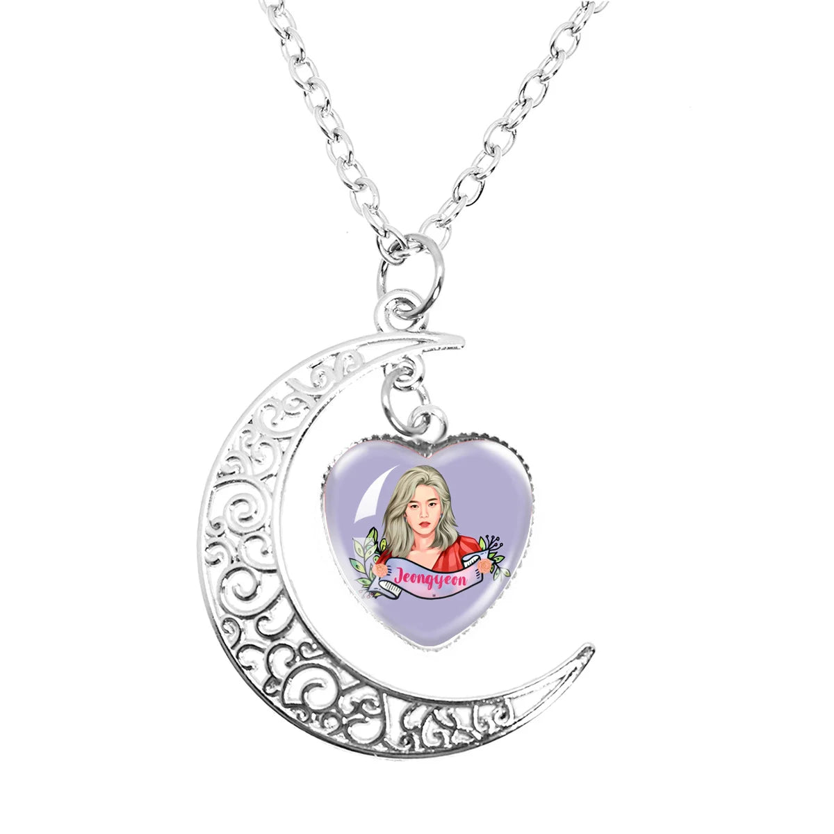 Zweimal CANDYBONG Z Logo Mond Halskette Geschenke Herzform Damen Mode Herren Charm Schmuck Mädchen Jungen Accessoires Party