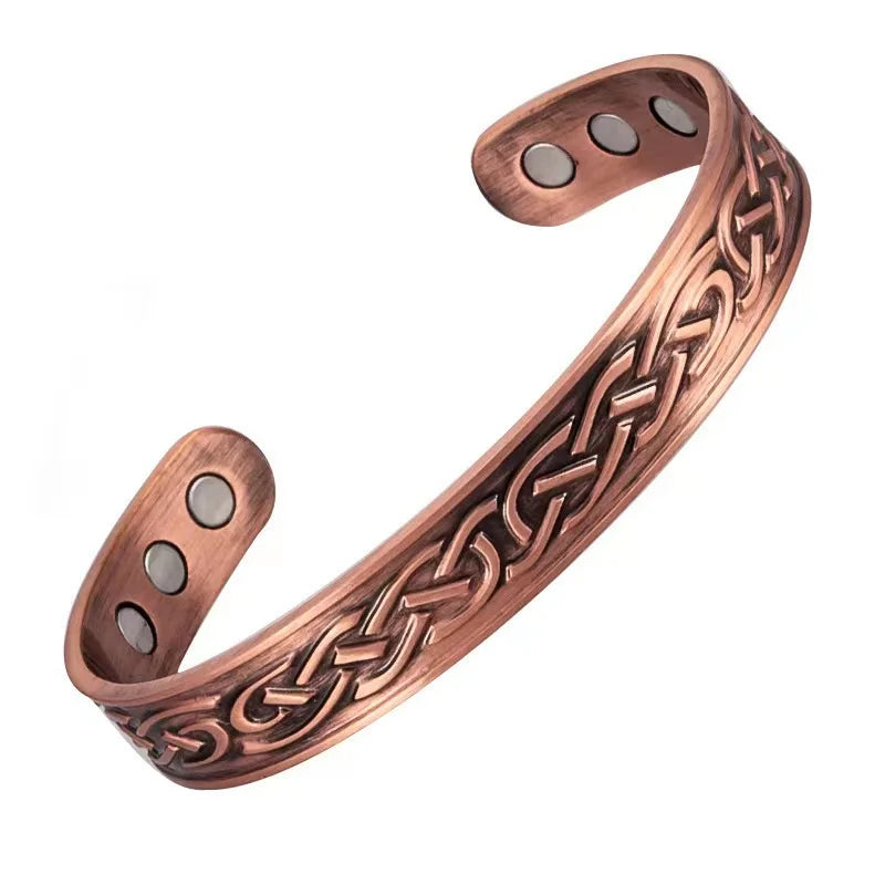 Vintage-Armband mit magnetischer Energie im europäischen und amerikanischen Stil, antikes Kupfer-Magnet-Trendaccessoire