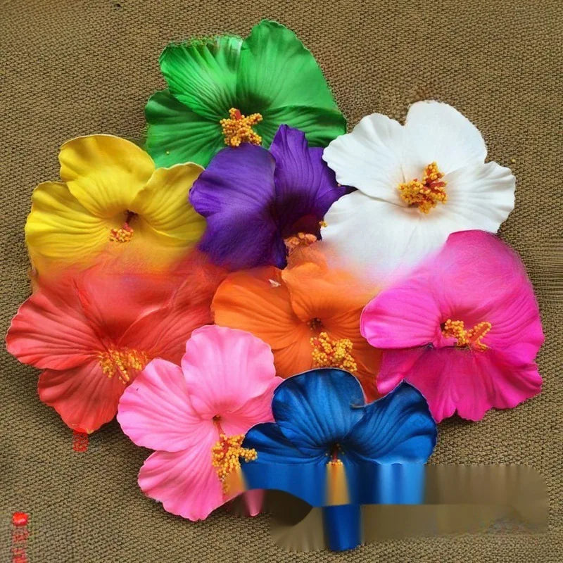 Neue böhmische Stil Hibiskus Blume süße Meer Strand Resort Stil Ei Blume Haarspange für Frauen