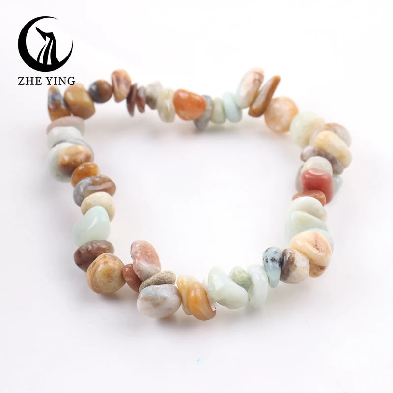 Zhe Ying Malachit-Stein-Perlen-Armband, 5–8 mm, kleiner natürlicher Edelstein, Stretch-Armband für Damen, modisch, günstiger Schmuck, Geschenk