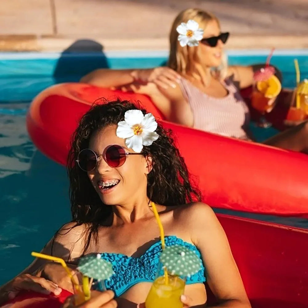 Kopfbedeckung, hawaiianische Blumen-Haarspangen, romantische Haar-Accessoires, BB-Haarspange, geeignet für Urlaub, Strandpartys, seitlicher Pony-Clip für Damen