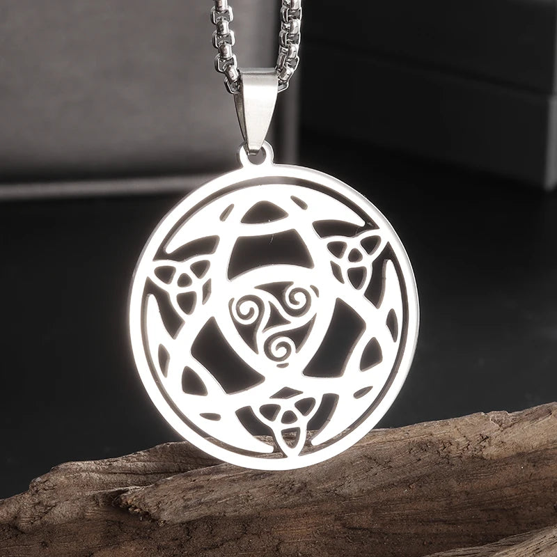 Edelstahl Hexen knoten Doppels chicht verstellbares Armband für Frauen Vintage irischen Glücks knoten Schmuck Geburtstags geschenk