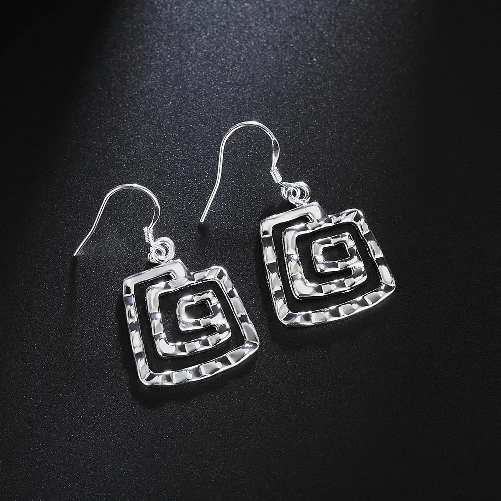 Hot Charms Hübsche 925er-Sterlingsilber-Ohrringe für Damen, modisch, fein, Party, Hochzeit, Schmuck, Urlaubsgeschenke