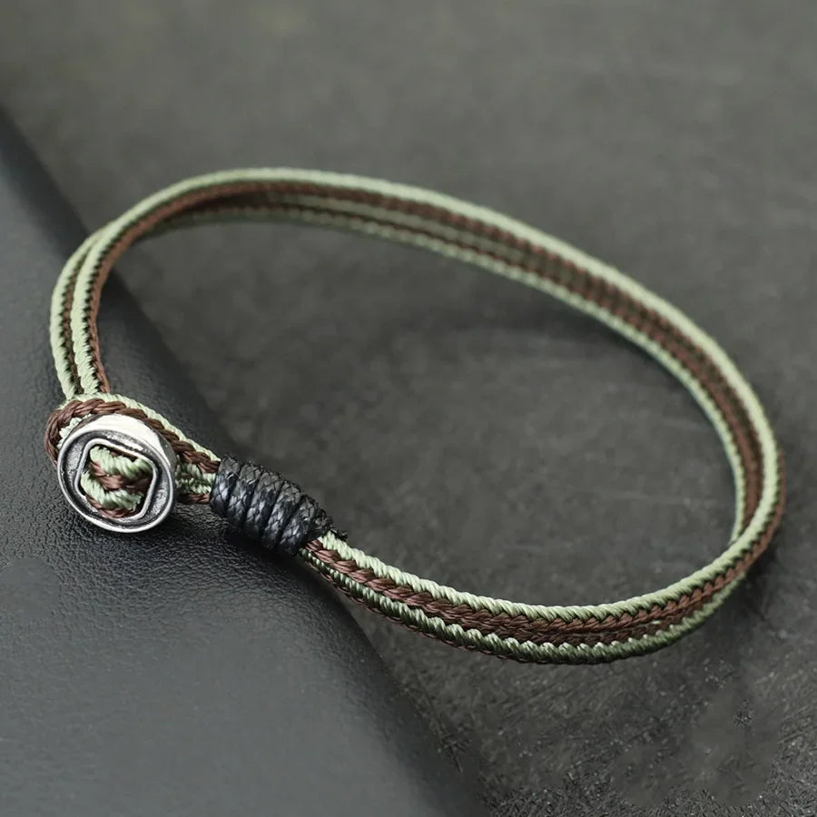 Böhmisches Ethno-Stil-Armband für Herren, handgefertigt, Klasse A, lässiges Schnurarmband, perfektes Geschenk für Ihn, Pulsera-Makramee-Armband, Herren