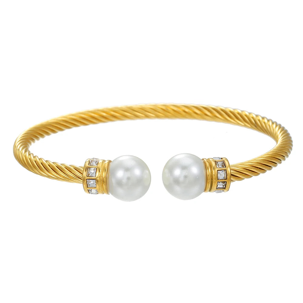 Klassische einfache Retro Diamant Armband Frauen Licht Luxus Edelstahl offenes Armband Sinn Schmuck Cartiers Frauen Armband