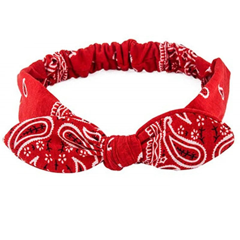 Neue Boho Frauen Weiche Solid Print Stirnbänder Vintage Kreuz Knoten Elastische Haarbänder Turban Bandanas Mädchen Haar Bands Haar Zubehör