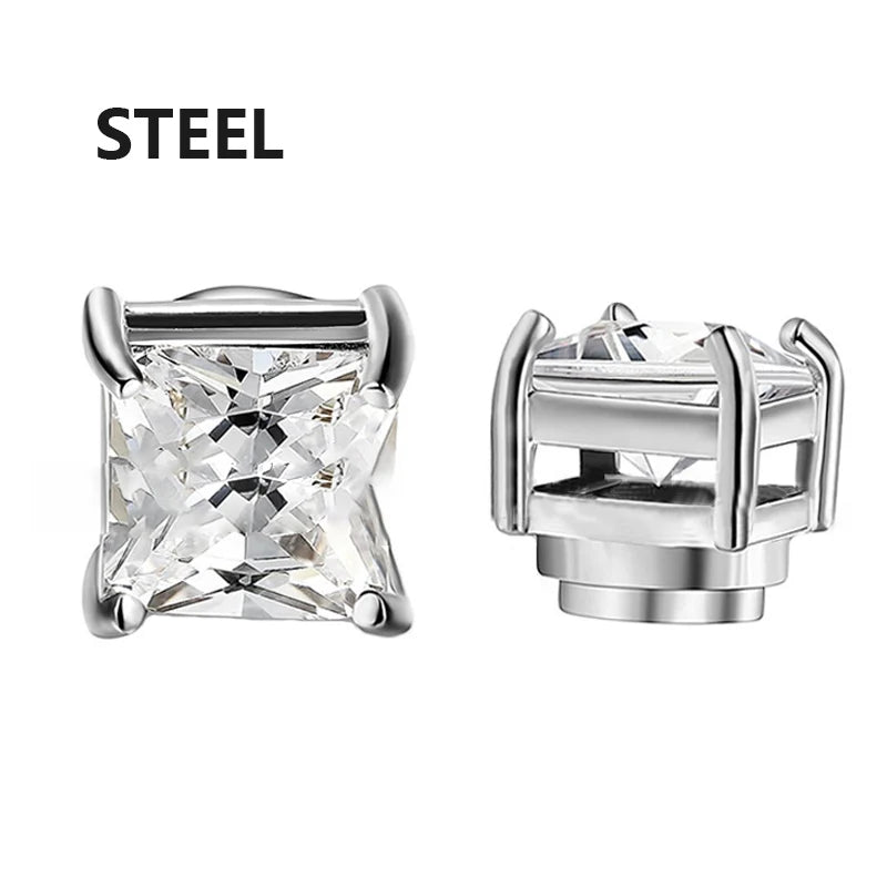 1/3 Paar Kristall starke magnetische Ohr stecker Clip Ohrringe für Männer und Frauen Punk runde Zirkon Magnet Ohrringe nicht Piercing Schmuck