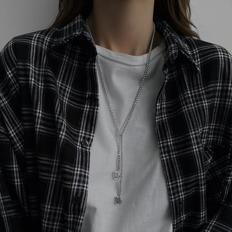 2025, modische Hip-Hop-Kopfhörer-Anhänger-Halskette für Damen und Herren, Unisex, Metalllegierung, Kopfhörer-Halsketten, High Street-Schmuck