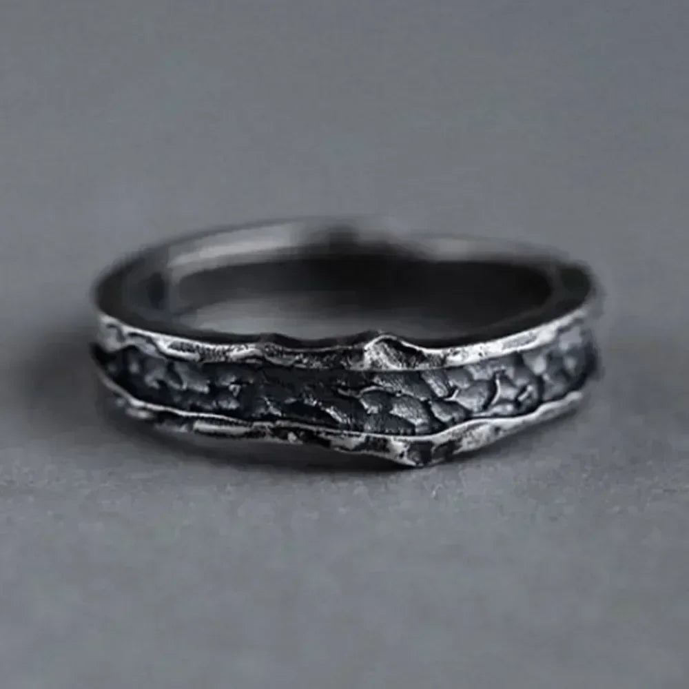 1 paar Neue Trendy Abyss Paar Ring Einfache Persönlichkeit Kalten Wind Ring Retro Alten Studenten Männer und Frauen Paar Ring Schmuck geschenk