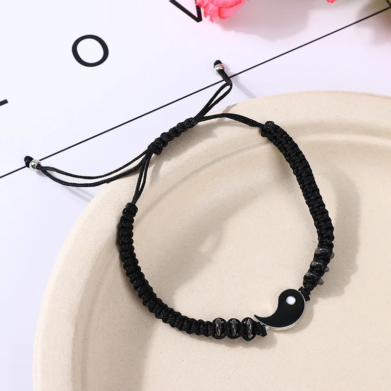 2024 neue beste Freundin-Armbänder für 2, passendes Yin-Yang-Armband mit verstellbarer Kordel für Bff, Freundschaft, Beziehung, Freund, Freundin