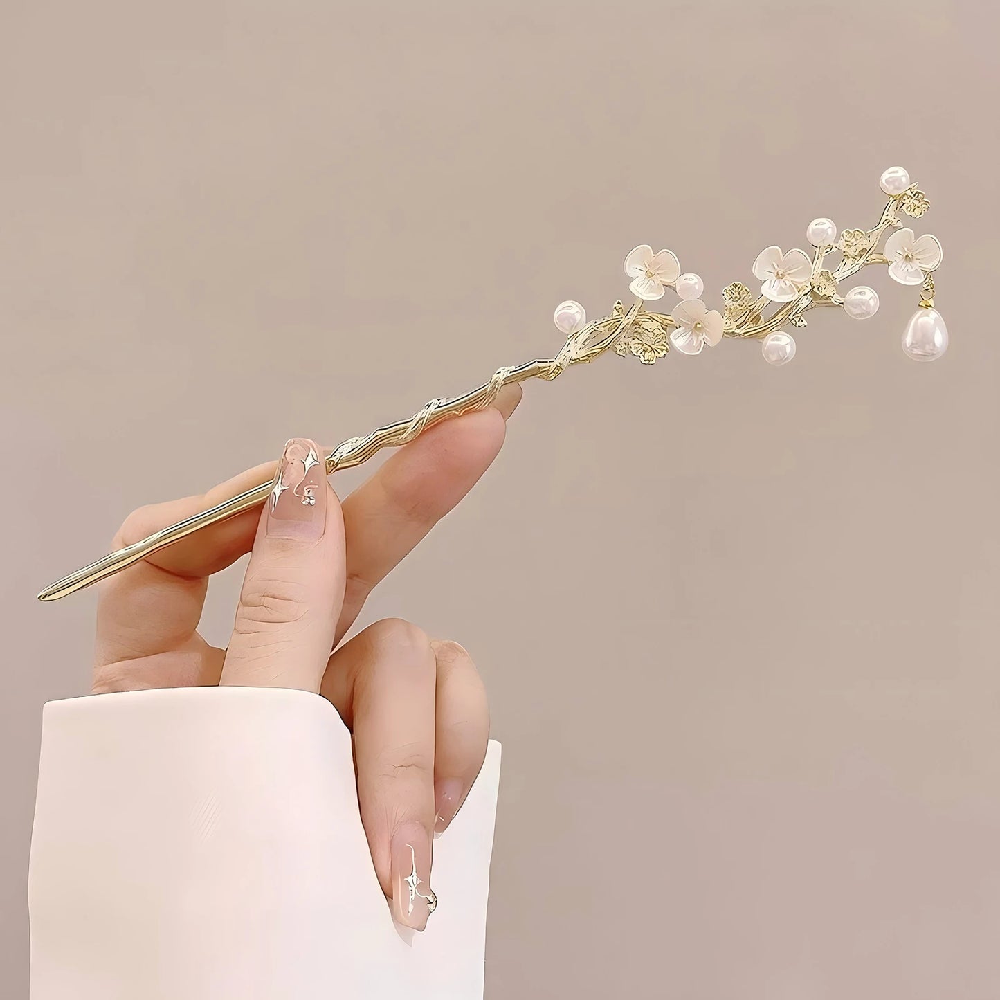 Elegante chinesische Stil Haarspange Quaste Haarstab traditionelles Blumenmuster Frisur Zubehör Frauen Schmuck Haarnadel Haarnadel