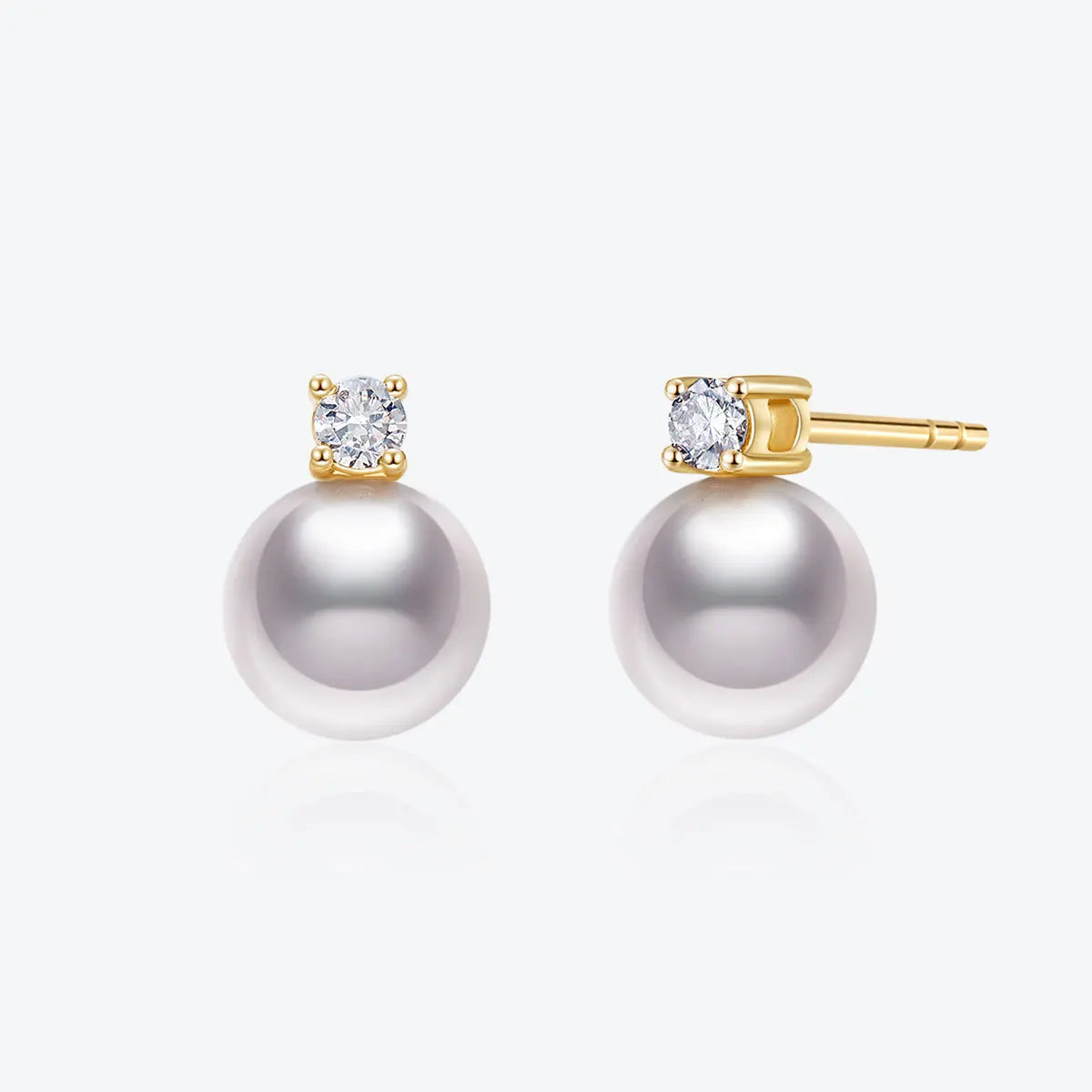 Senlissi-Neue Mode Lofty 8-12mm Süßwasser Perle Stud 18k Ohrringe für Frauen S925 Sterling Silber schmuck Freundin Geschenke