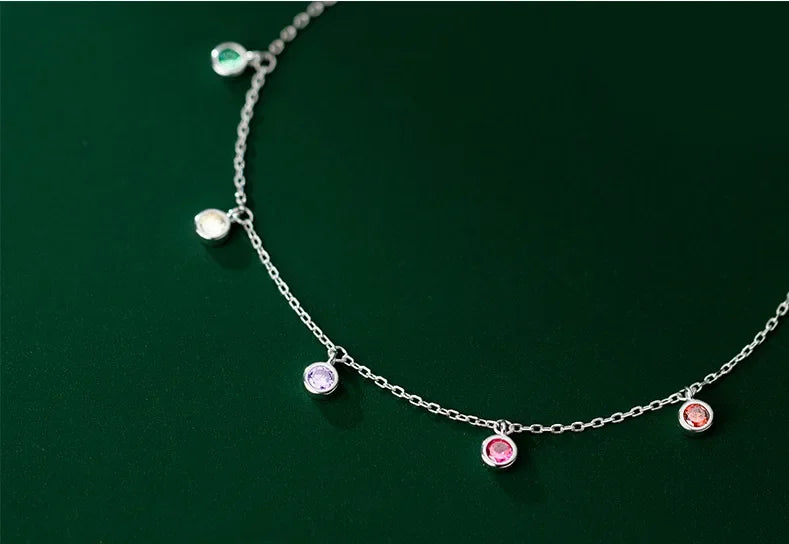Fußkettchen aus 925er-Sterlingsilber, verstellbare Quaste, Zirkon, runde Perle, Charm-Fußkettchen, Armband für Frauen, Party, Strand, Schmuck für Frauen und Mädchen