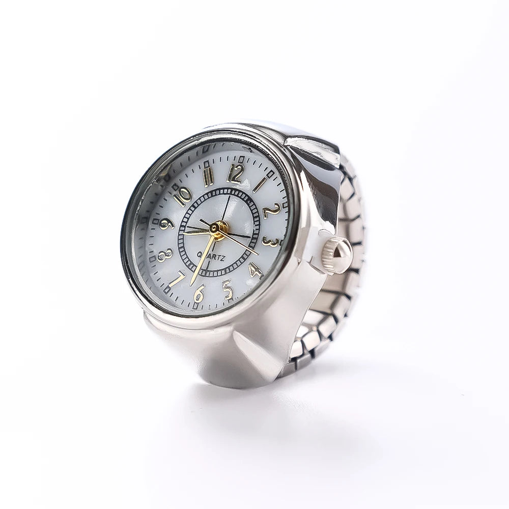 Mode Ringe Finger Uhren Mode Party Quarz Uhren Unisex Paar Ringe Schmuck Geschenk Echt