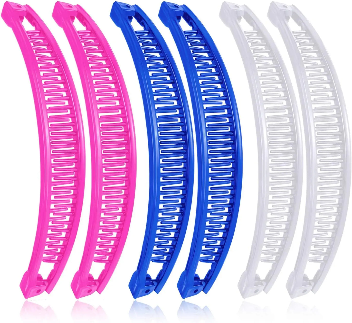 6 stück Haar Kämme Banana Haar Clip Grip Kamm Fischschwanz Pferdeschwanz Banana Clip Haar Clips für Frauen Haar Zubehör