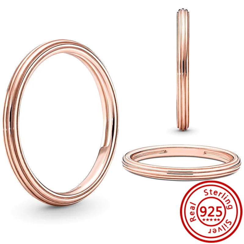Neuer Pantaro Me-Fingerring aus 925er-Sterlingsilber, Liebesengel, Wort, schwarzes Herz, Zirkon, Original-Charm-Ringe, funkelnder Hochzeitsschmuck