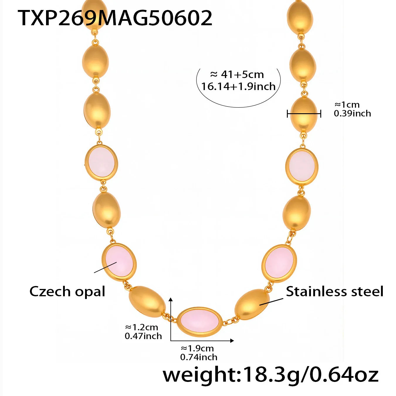 Mehrfarbige Opal-Halskette, Armband, Ohrringe für Damen, 18 Karat vergoldeter Edelstahl, Damen-Halsketten, Armbänder, Ohrringe-Set