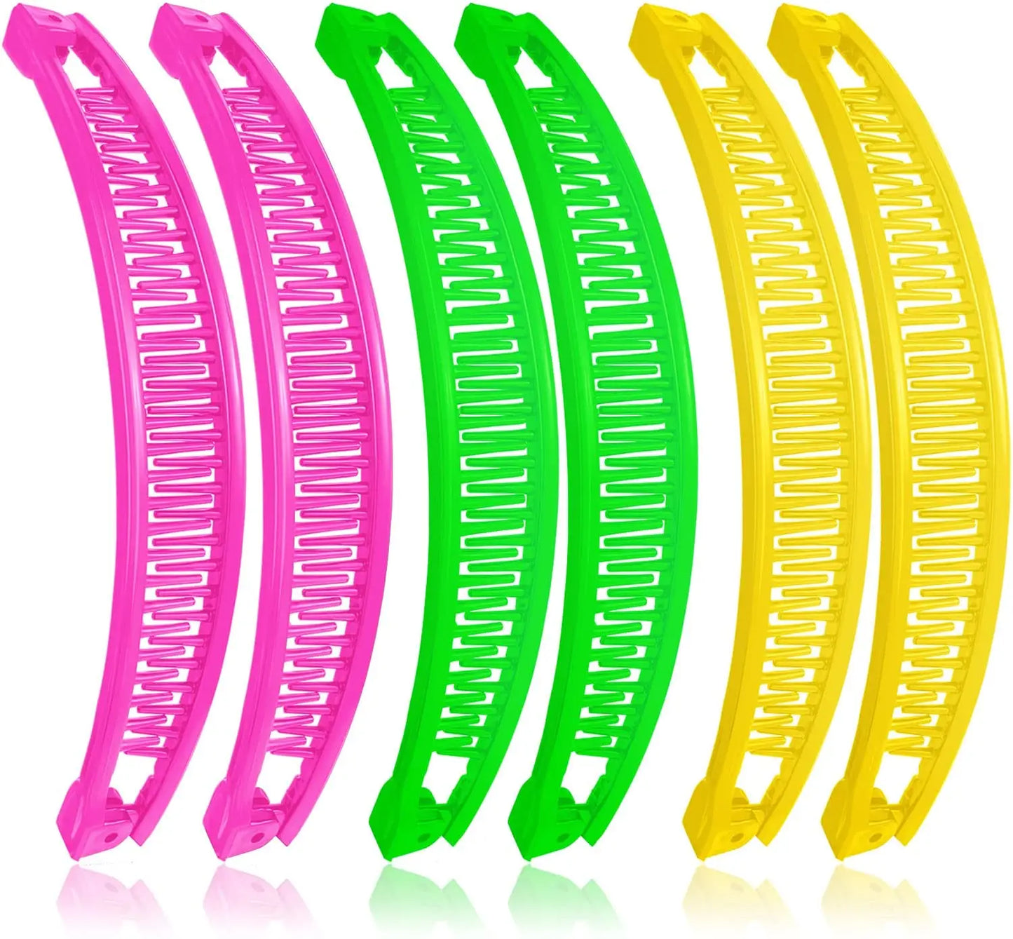 6 stück Haar Kämme Banana Haar Clip Grip Kamm Fischschwanz Pferdeschwanz Banana Clip Haar Clips für Frauen Haar Zubehör