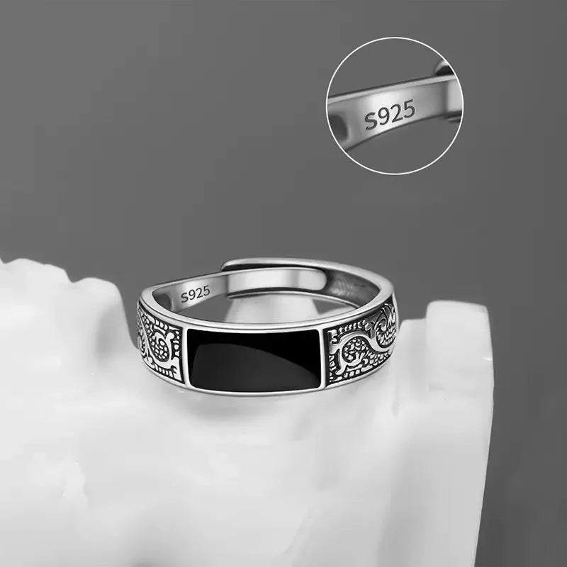 Mode Einfache Drachen Muster Ringe für Männer und Frauen Geschenk Retro Hip Hop Kupfer Offenen Zeigefinger Ring Schmuck Zubehör