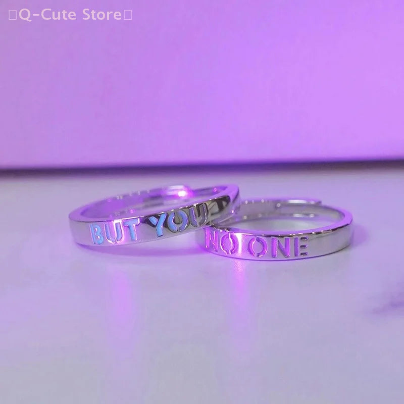 1 paar Mode ABER SIE NICHT EINS Paar Ringe Für Frauen Paar Ring Zubehör Mädchen Einfache Schmuck Geschenk