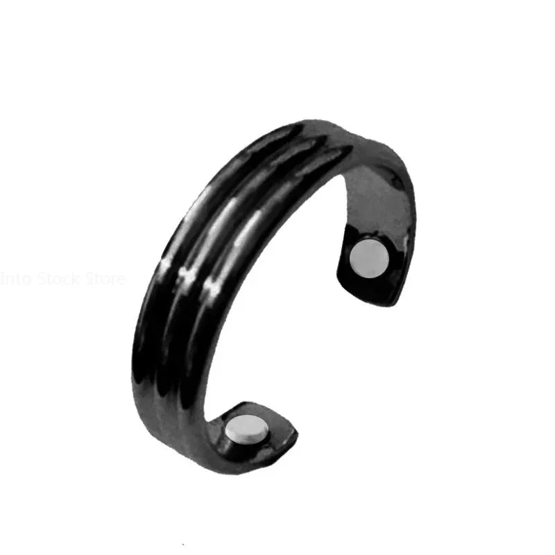 Mode Magnetische Abnehmen Gesundheits Ring Für Männer Frauen Fett Brennen Verlust Gewicht Ringe Edelstahl Öffnung Ringe Schmuck Geschenk