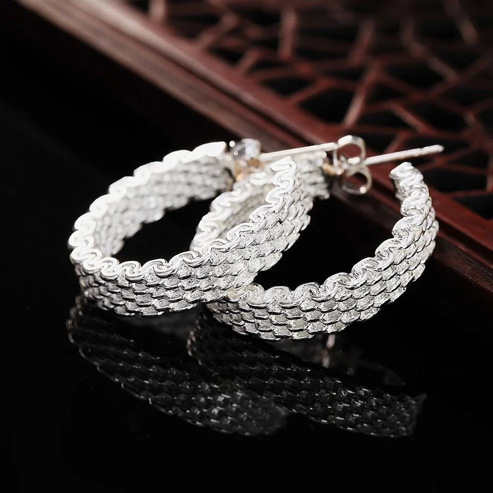 Beliebte feine Charms-Ohrstecker aus 925er-Sterlingsilber für Damen, Kreativität, Weihnachtsgeschenke, Straßen-All-Match-Party-Schmuck