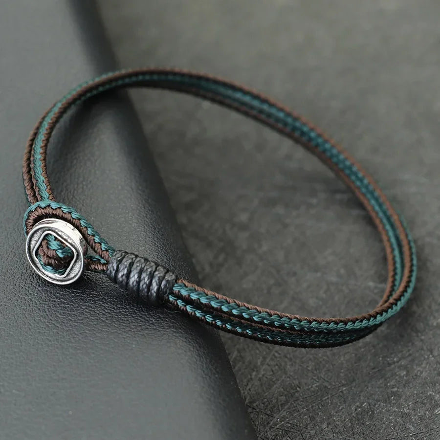 Böhmisches Ethno-Stil-Armband für Herren, handgefertigt, Klasse A, lässiges Schnurarmband, perfektes Geschenk für Ihn, Pulsera-Makramee-Armband, Herren