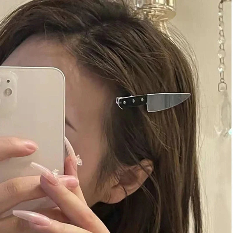 Neue Kreative Seltsame Messer Haar Clips Für Frauen Lustige Haarnadeln Mädchen Haarspange Punk Haarspange Haarnadeln Headwear Haar y2k Zubehör